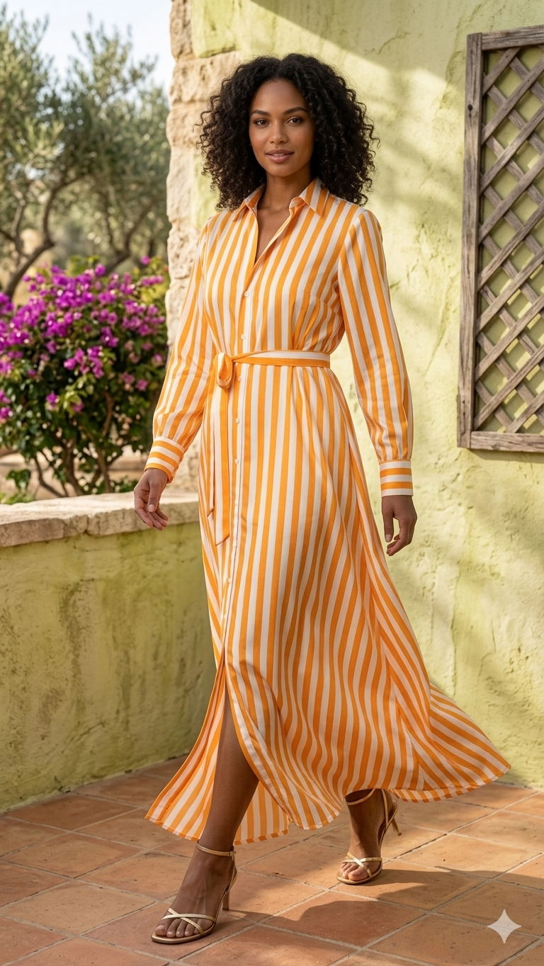 long yellow shirt dress YAS - Maxi Shirt Dress - Women - Viscose - L